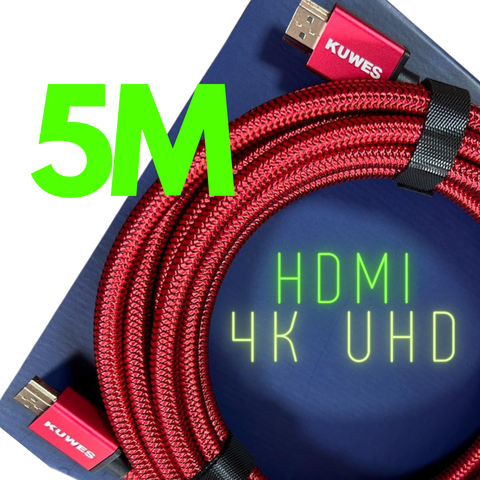Cable HDMI ultra HD 4K de 5 Metros de longitud Kuwes HDMI-2.0-5.0M