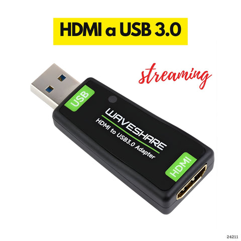 Adaptador HDMI a USB 1080p para video y streaming compatible con OBS en Panamá 
