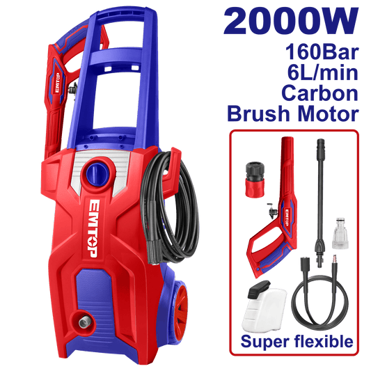 Hidrolavadora alta presión 2000W 2320psi Emtop ULHPW2011 - LA CASA DEL TELEFONO