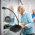 Intercom de ventanilla MY-E330 con micrófono cuello de ganso