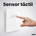 Interruptor de pared inteligente 6 botones táctiles, WiFi + RF, control por voz