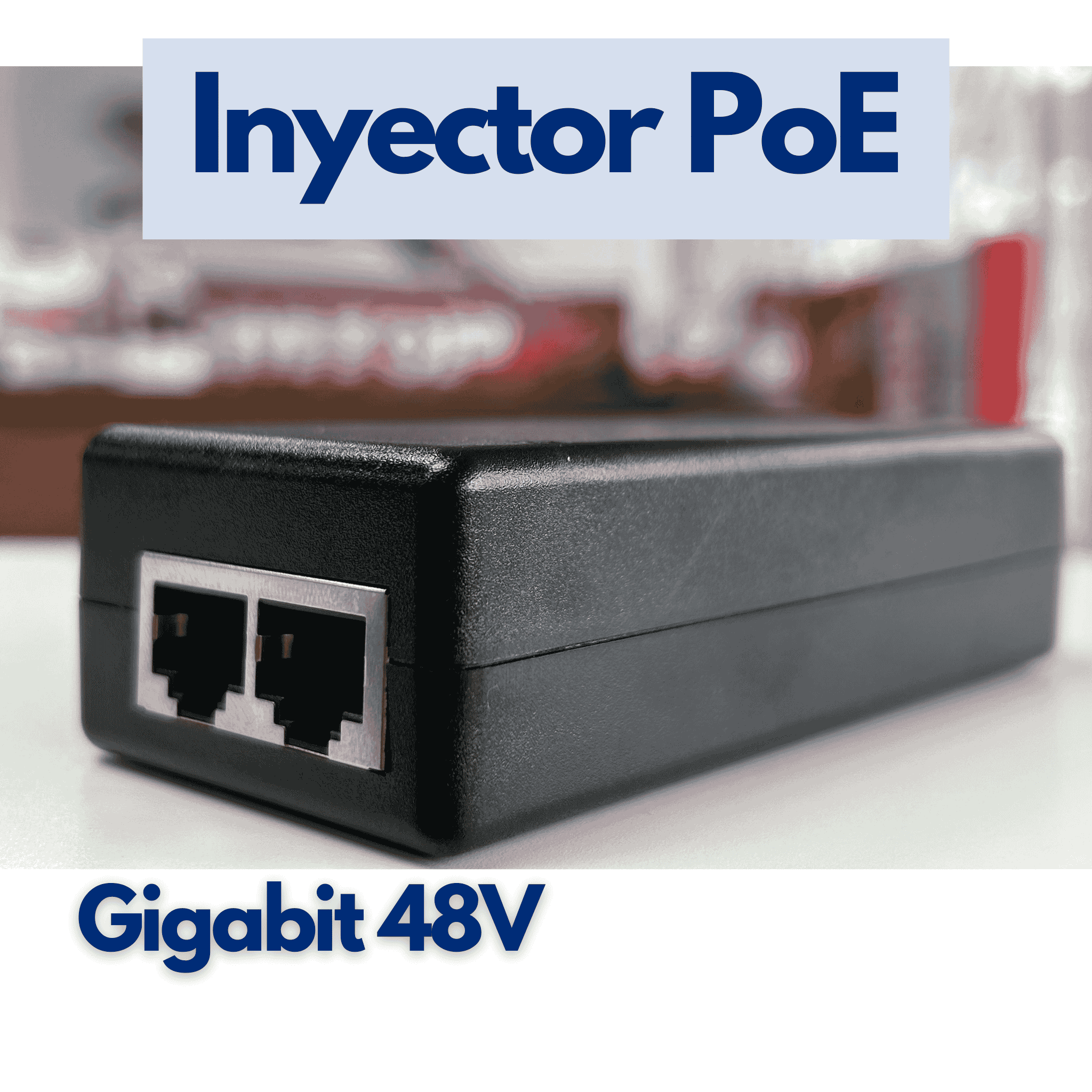 Inyector PoE Gigabit 48V Hasivo PSE4805G-AF para cámaras IP