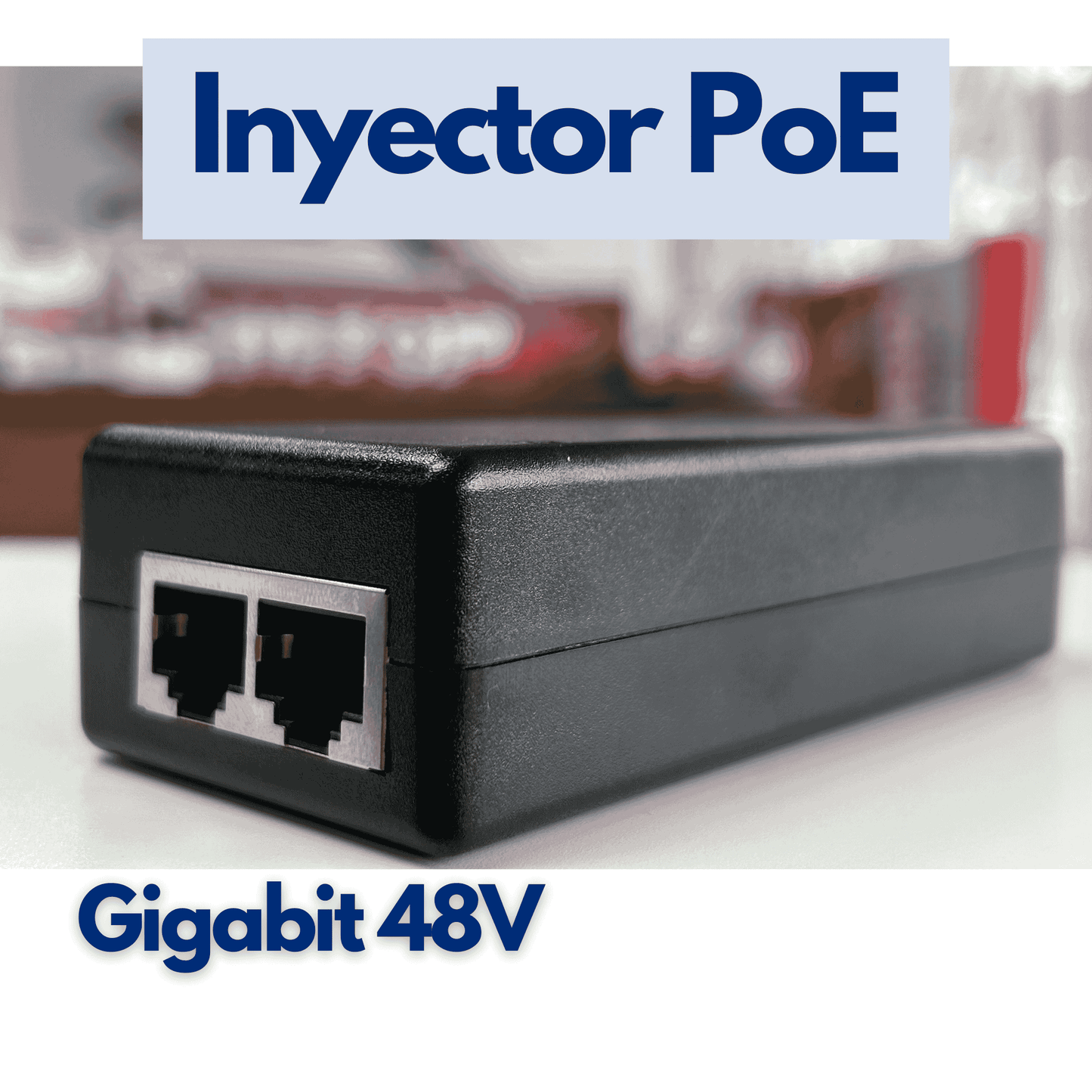 Inyector PoE Gigabit 48V Hasivo PSE4805G-AF para cámaras IP
