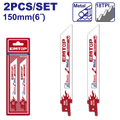 Juego de hojas para sierra recíproca para corte de metal Emtop ERSB922EF
