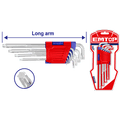 Juego de llaves torx brazo largo