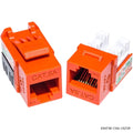 Keystone Jack Cat6A UTP Slim 110 IDC Naranja KUWES KSNT38-C6A-US