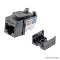Keystone Jack Cat6A UTP Slim 110 IDC Negro KUWES KSNT38-C6A-US
