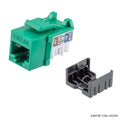 Keystone Jack Cat6A UTP Slim 110 IDC Verde KUWES KSNT38-C6A-US