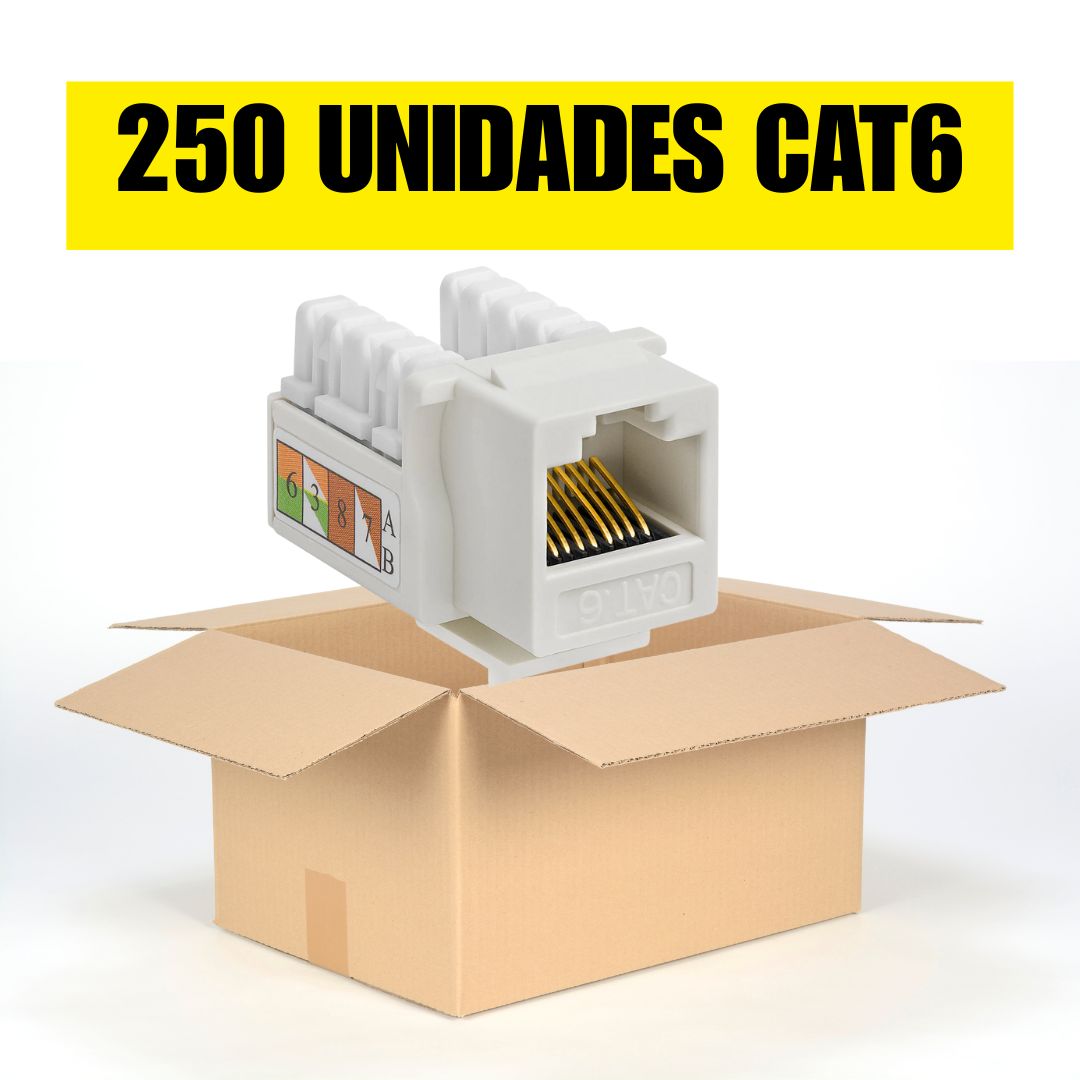 Caja de Keystone Jack Cat6 blanco (250 unidades)