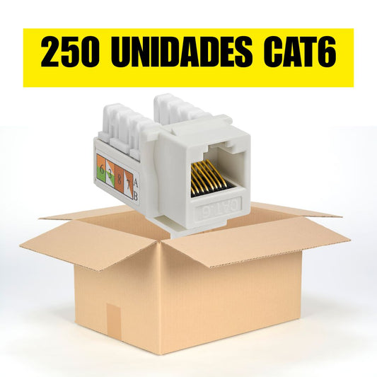 Caja de Keystone Jack Cat6 blanco (250 unidades)