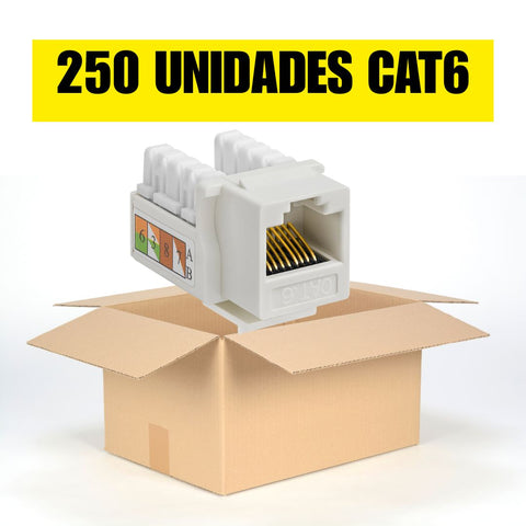 Caja de Keystone Jack Cat6 blanco (250 unidades)