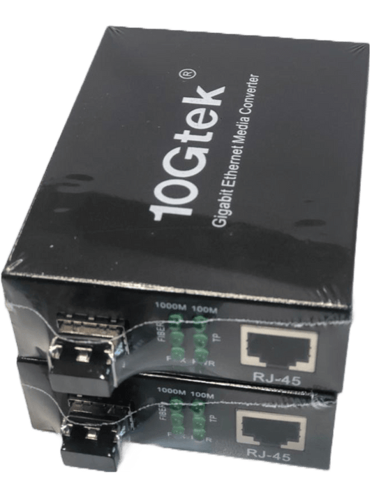 Kit convertidor de fibra óptica a ethernet, SMF SFP 1.25Gbps, 20km – 10Gtek G0101-SFP(Kit 2)(x2) - LA CASA DEL TELEFONO