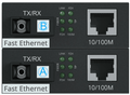 Kit convertidor de medios ethernet 10/100Mbps fibra SC 20Km