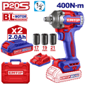Kit llave de impacto 20V 400Nm Emtop ULCIWL2040 motor sin brochas