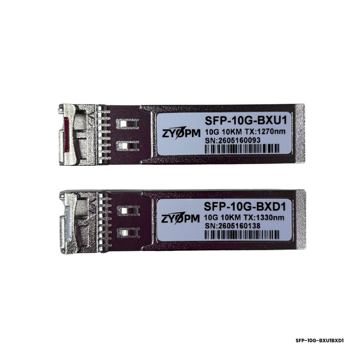Kit Módulos SFP+ BiDi 10G 10km TX1270nm TX1330nm Par ZYOPM - LA CASA DEL TELEFONO