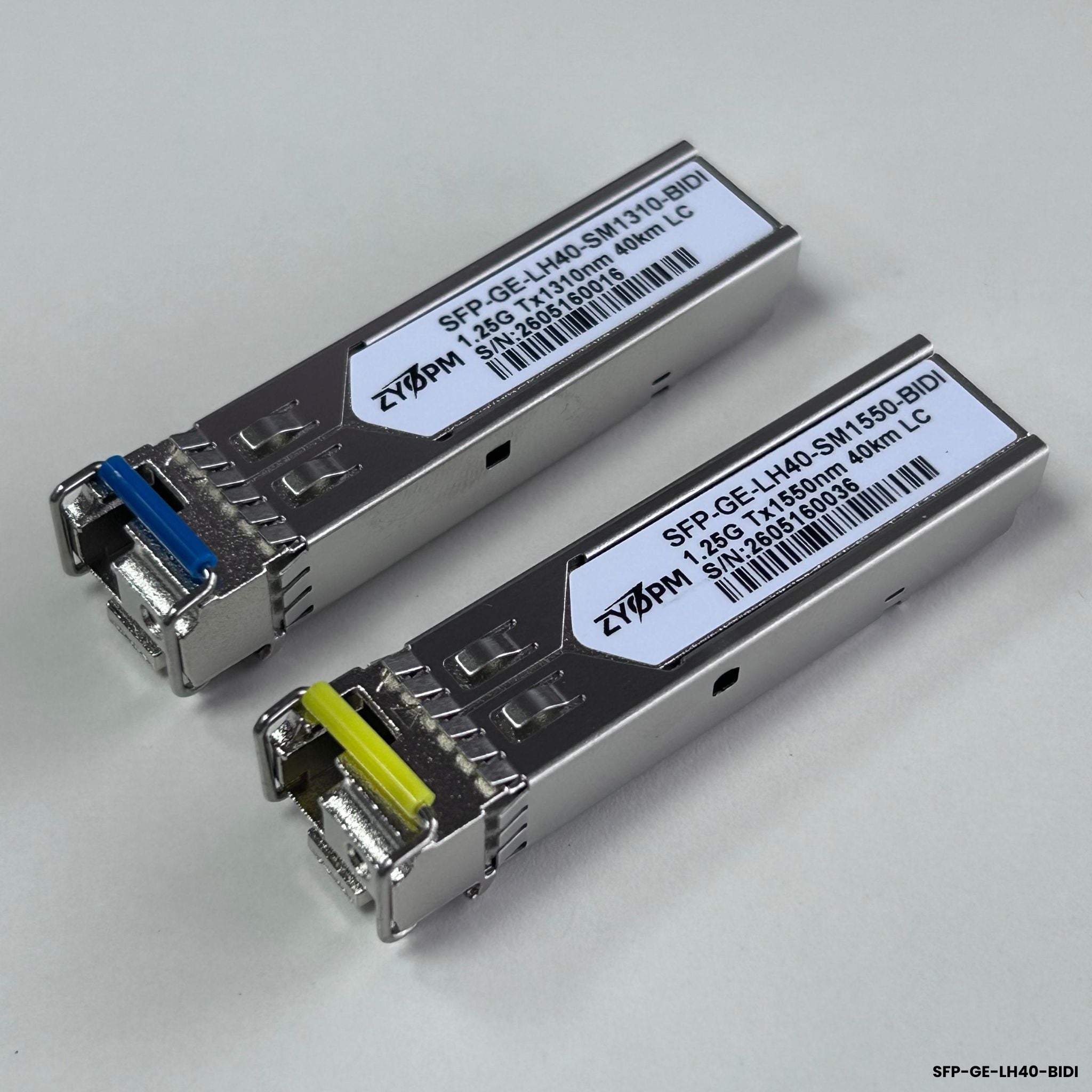 Kit par módulos SFP BiDi 1.25G 40km LC monomodo ZYOPM