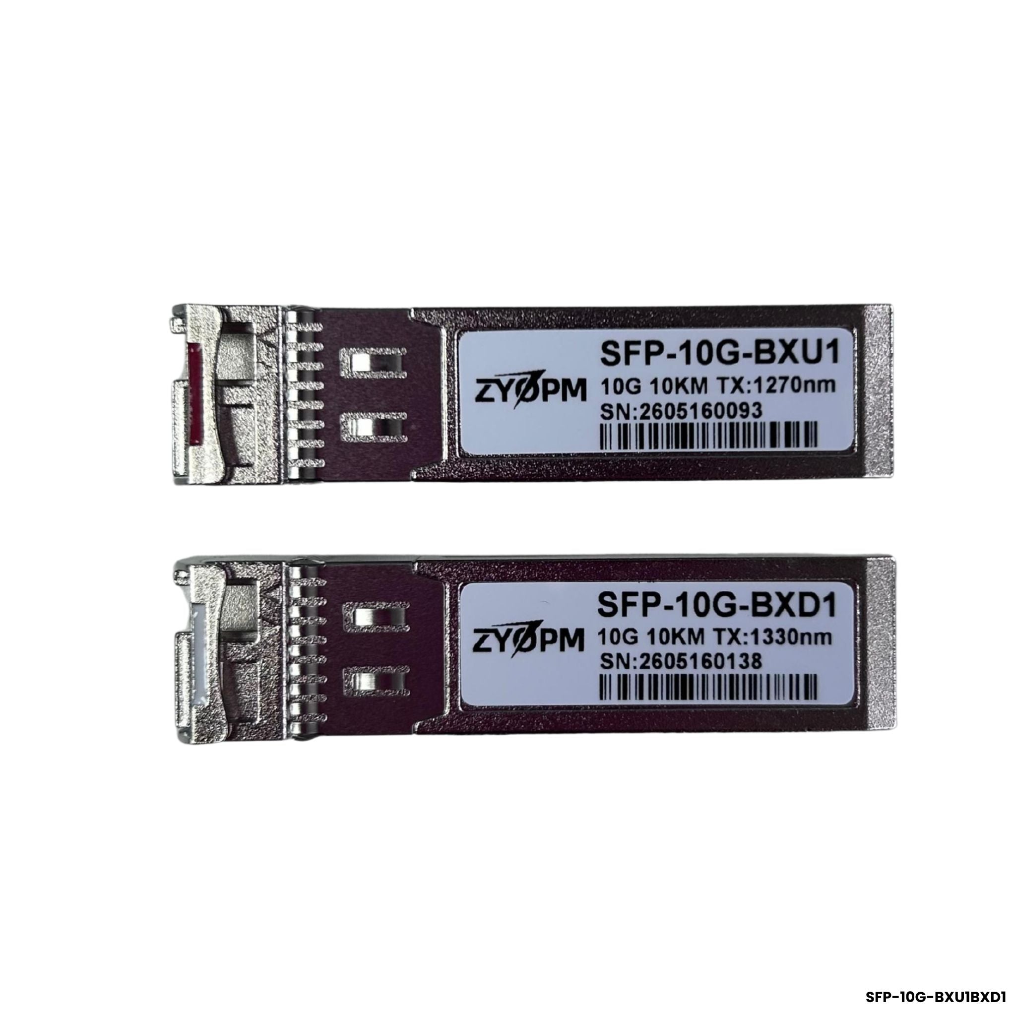 kit-par-sfp-plus-bidi-10g-10km-zyopm-sfp-10g-bxu1-bxd1
