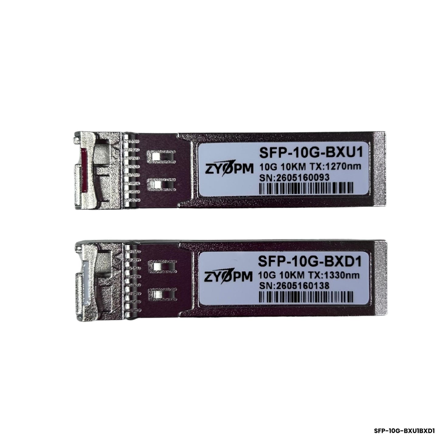 kit-par-sfp-plus-bidi-10g-10km-zyopm-sfp-10g-bxu1-bxd1
