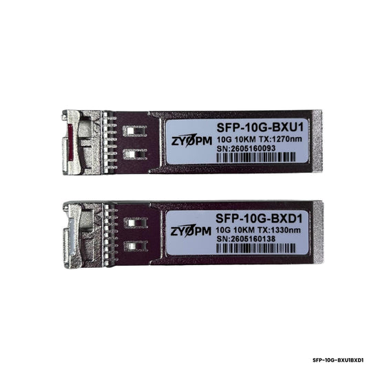 kit-par-sfp-plus-bidi-10g-10km-zyopm-sfp-10g-bxu1-bxd1