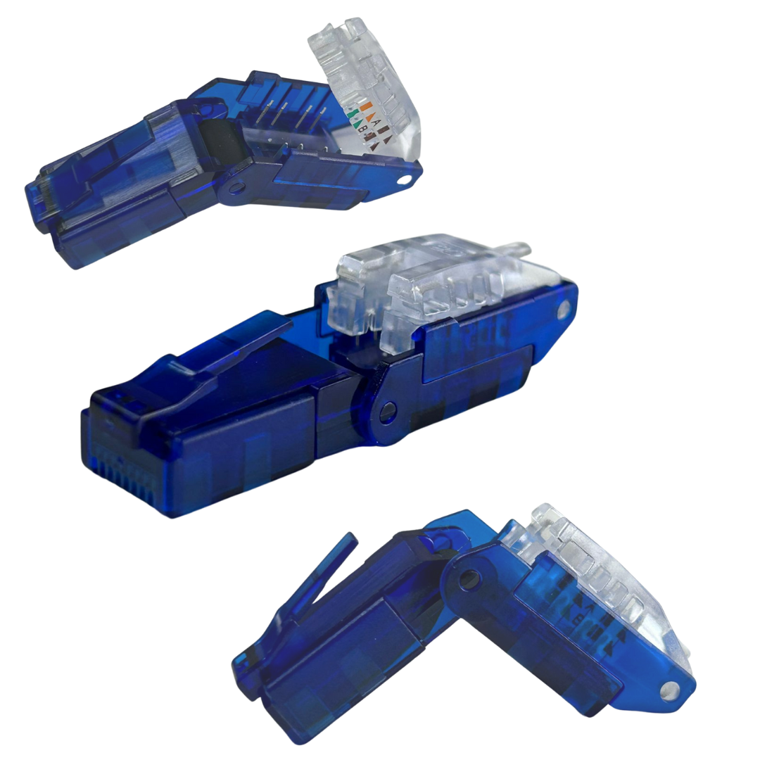 Conector RJ45 CAT6 UTP giratorio y montaje sin herramienta Kuwes KSNT-FPRC6-US
