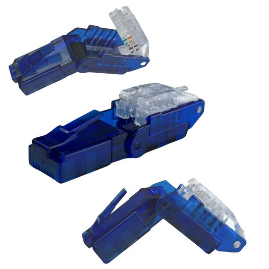 Conector RJ45 CAT6 UTP giratorio y montaje sin herramienta Kuwes KSNT-FPRC6-US