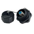Conector unión F industrial waterproof IP68 Kuwes KSNT-WP-F-F
