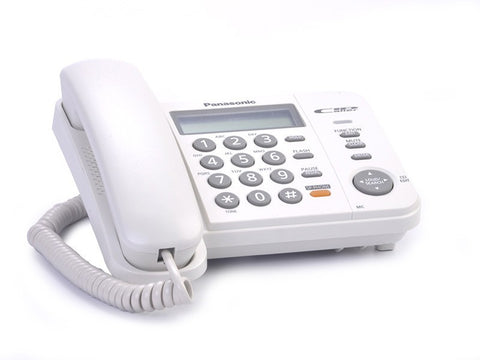 Teléfono Panasonic KX-TS580 con pantalla, altavoz y directorio telefónico