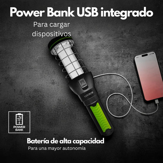 Lámpara de inspección con power bank Luceco LILTP60S65