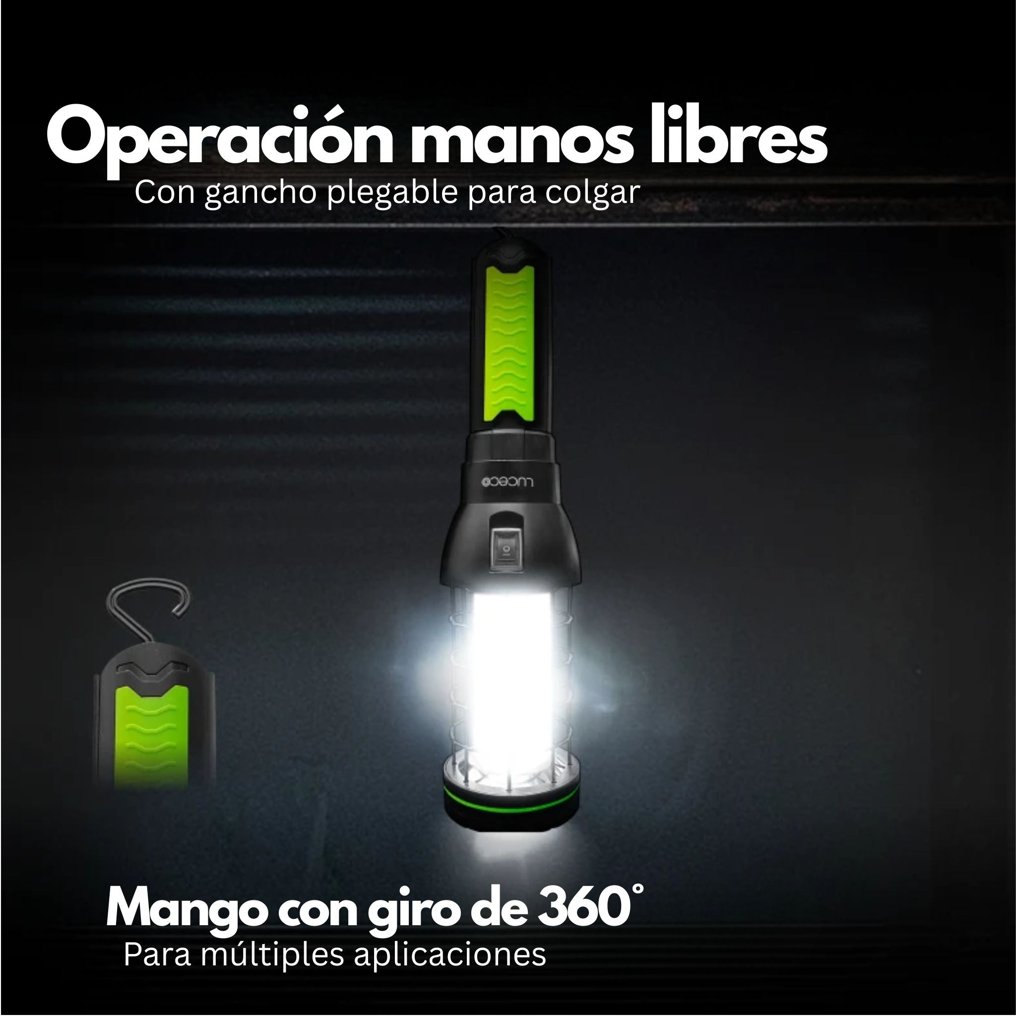 Lámpara de trabajo tipo jaula antigolpes Luceco LILTP60S65