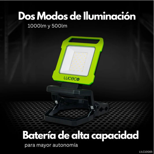 Lámpara de trabajo portátil recargable con power bank