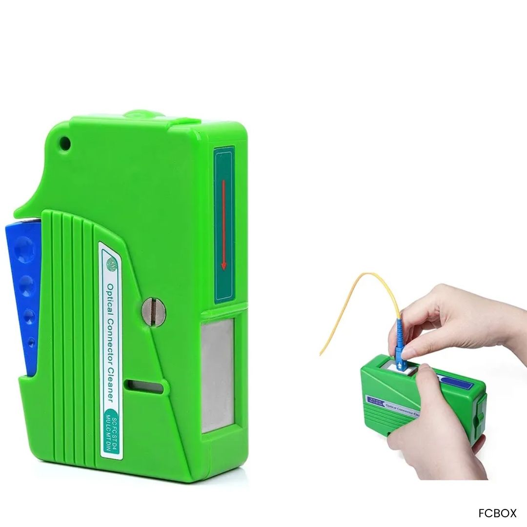 Limpiador cassette conectores fibra óptica LC SC FC ST MU MT FCBOX 550 limpiezas 