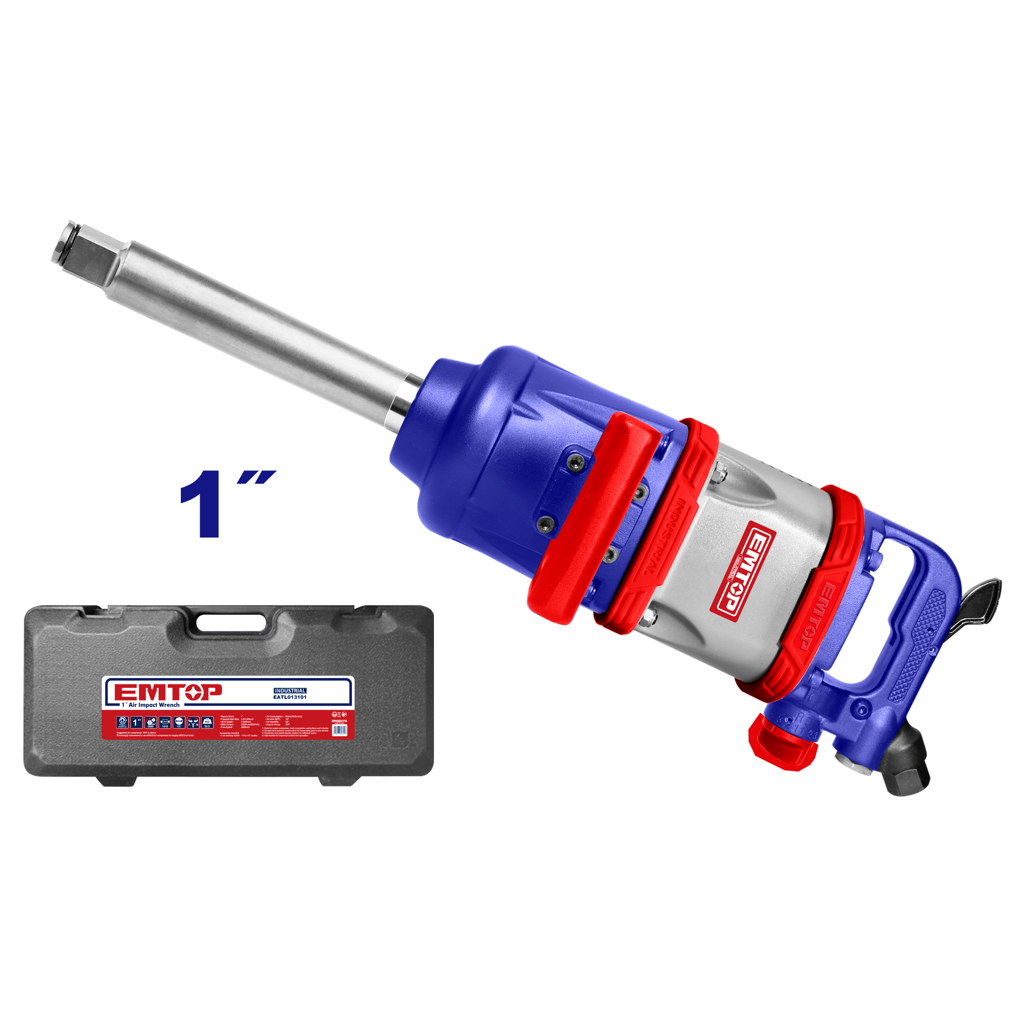 Llave de impacto neumática de 1” EMTOP EATL013101 - LA CASA DEL TELEFONO