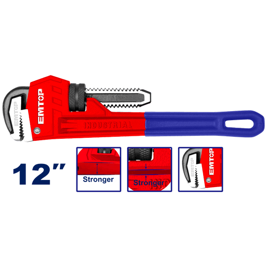 Llave de tubo de 12 pulgadas - LA CASA DEL TELEFONO