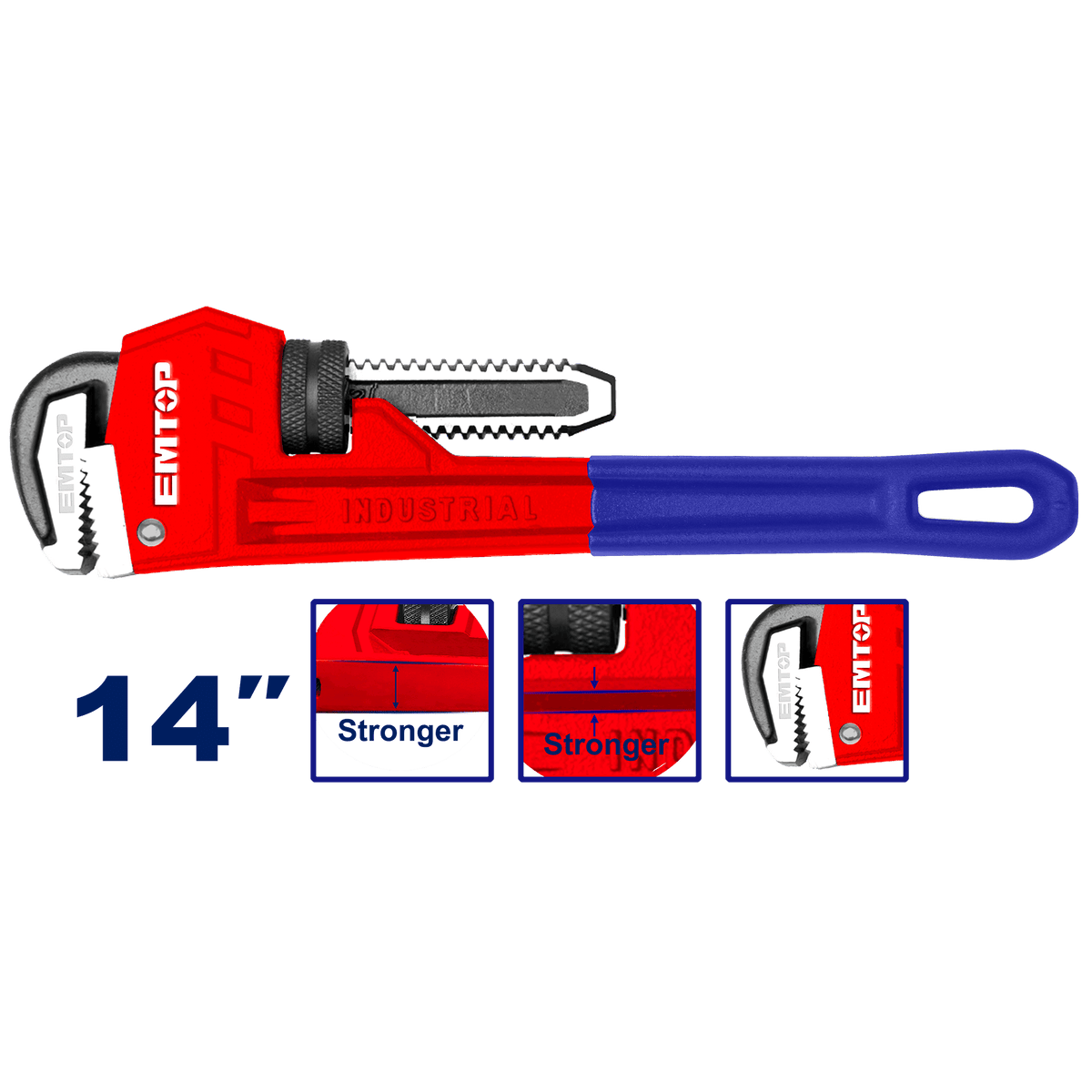 Llave de tubo de 14 pulgadas - LA CASA DEL TELEFONO