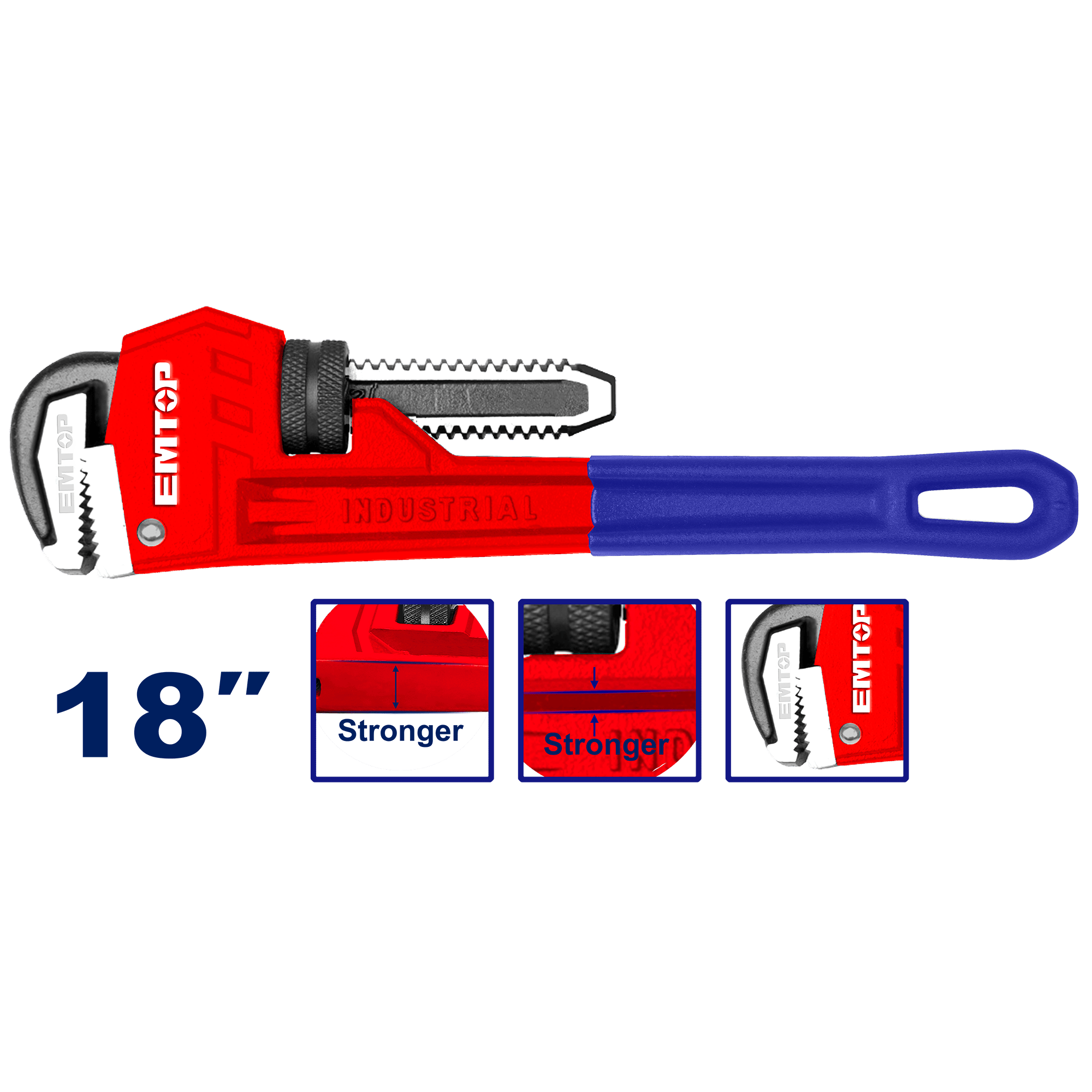 Llave de tubo de 18 pulgadas - LA CASA DEL TELEFONO