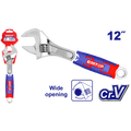 Llave inglesa ajustable de 12 pulgadas, amplia apertura
