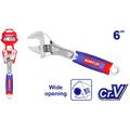 Llave inglesa ajustable de 6 pulgadas, amplia apertura