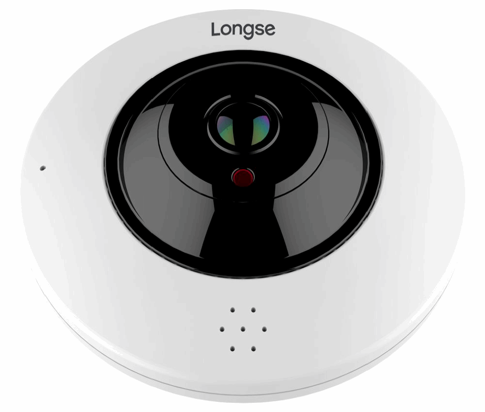 Cámara IP Ojo de Pez inalámbrica de 2MP 1.05mm 20M IR SD Audio – LMDEF300 Longse