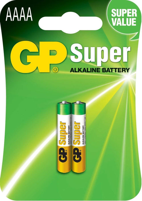 Paquete con 2 baterías AAAA alcalina GP