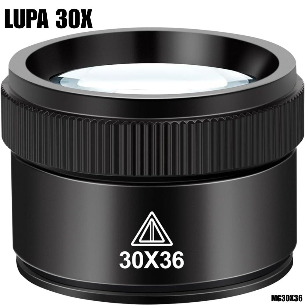 Lupa de bolsillo con lente 30x
