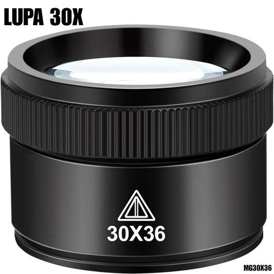Lupa de bolsillo con lente 30x
