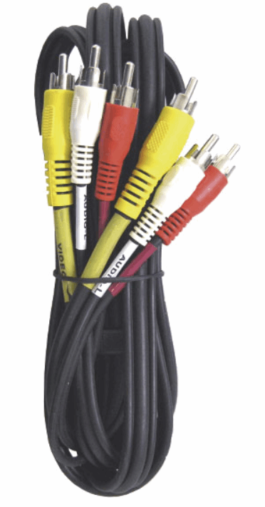 Cable 3 RCA de 6 pies modelo M-243