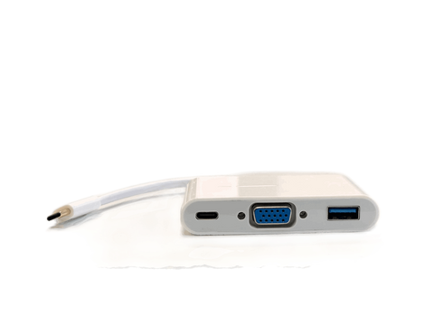 Adaptador de USB-C a USB-C, VGA y USB – Miyako M-702