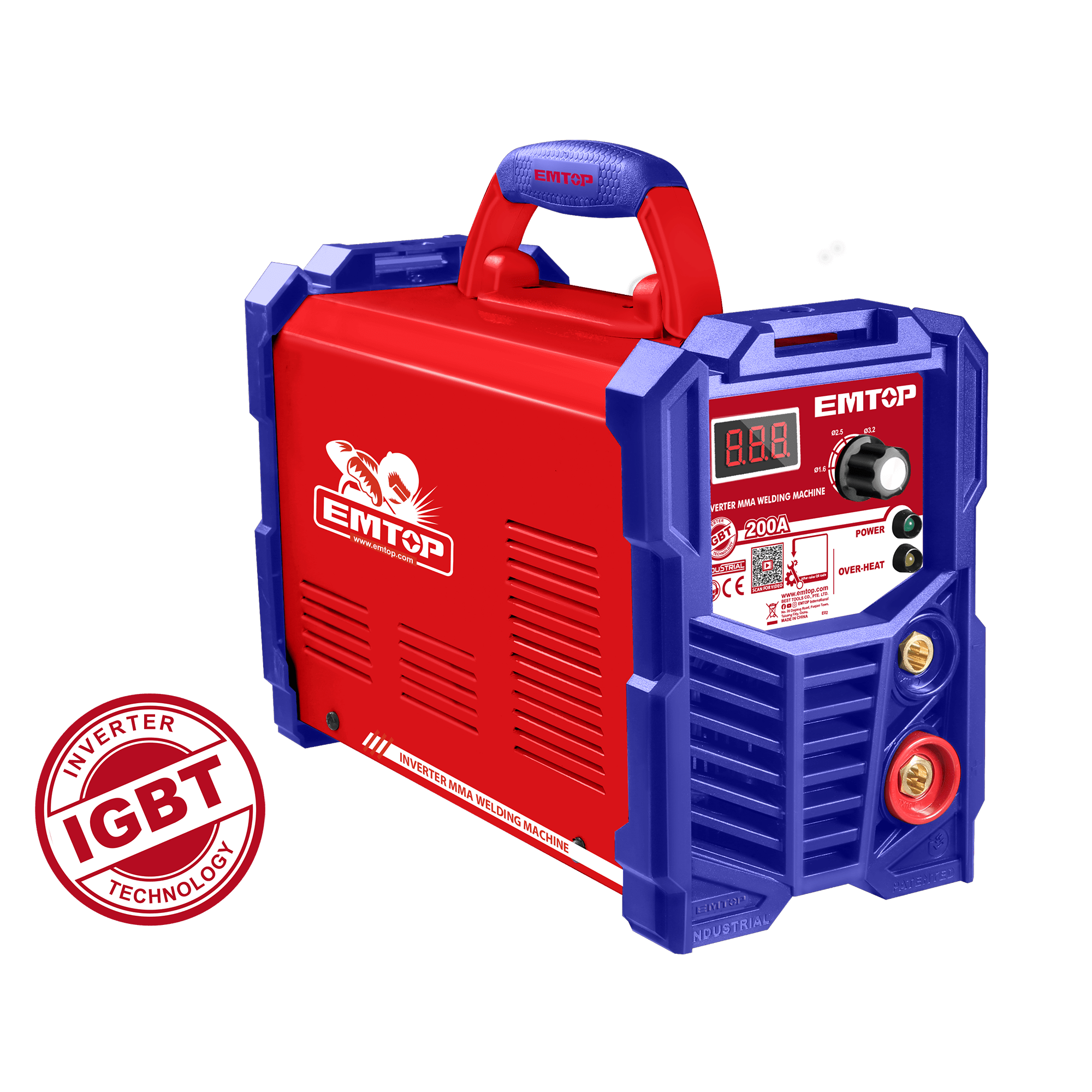 Máquina para soldar inverter MMA de 200A uso industrial - LA CASA DEL TELEFONO