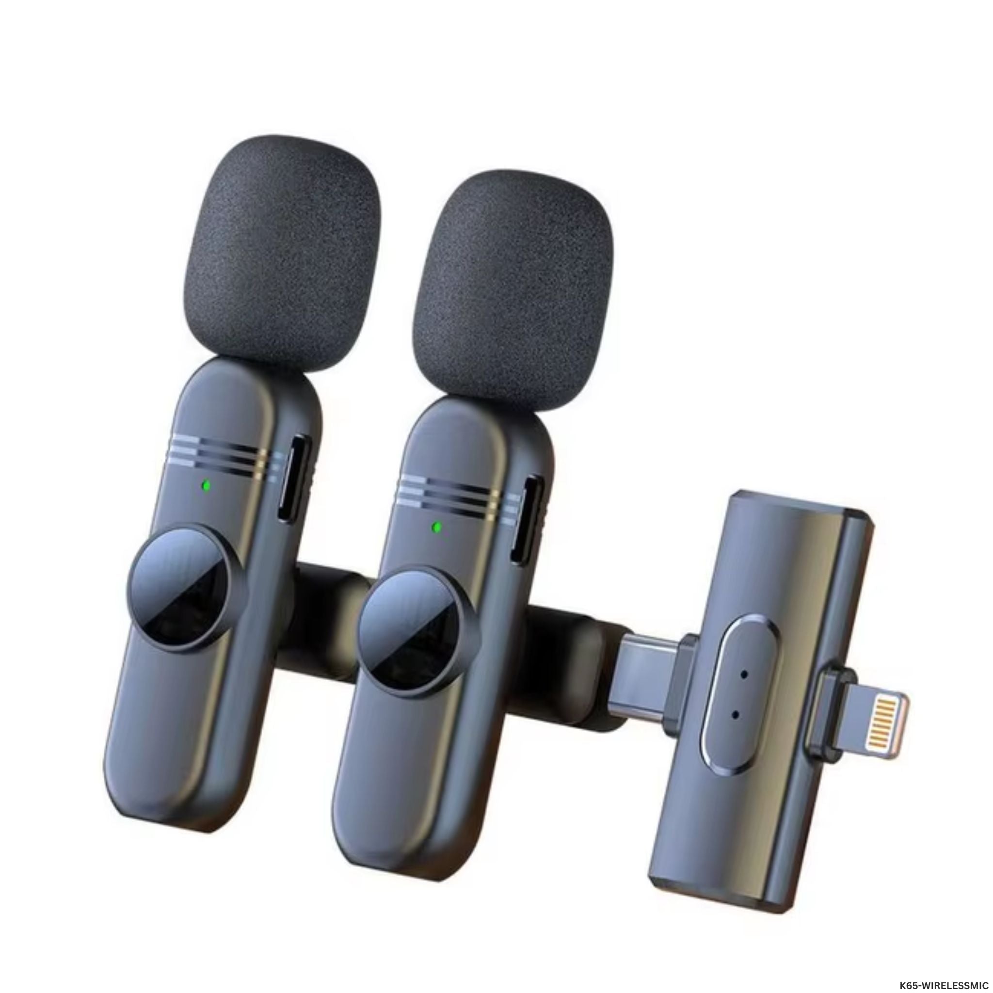 Micrófono de solapa inalámbrico K65 para TikTok y celular 