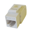 Módulo keystone jack UTP CAT6A en color blanco - KUWES KSNT-32F-C6A-US