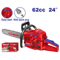 Motosierra 62CC 24 pulgadas motor 2T gasolina – EMTOP EGCS24621