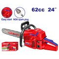 Motosierra 62CC 24 pulgadas motor 2T gasolina – EMTOP EGCS24621