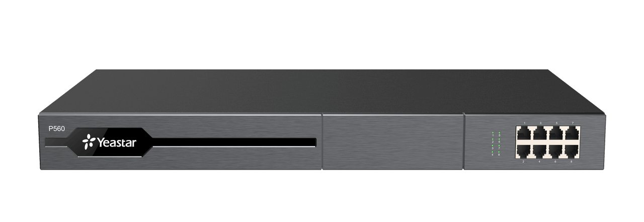 Central IP Yeastar P560, soporta 100 usuarios y 30 llamadas concurrentes (ampliable)