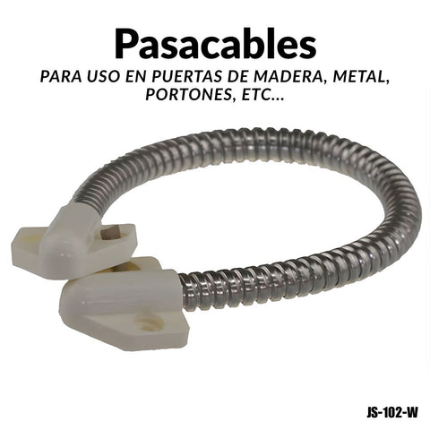 Protector de cable para puerta metálica